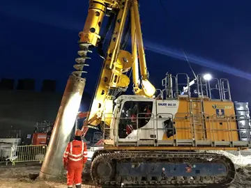 Piling work for Lockwood Beck – Woodsmith Project in North Yorkshire by Bauer Technologies